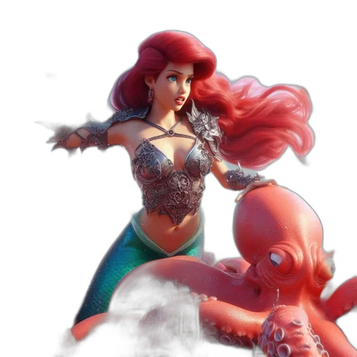 concept art, fantasy art, 3d render, comic book art transparent PNG cut-out