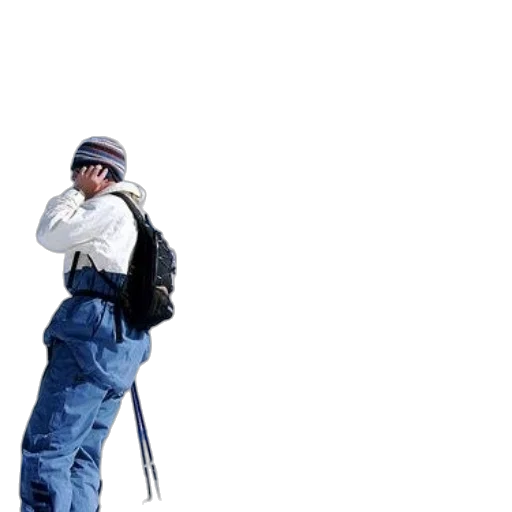 jacket, staff, hat, weapon transparent PNG cut-out