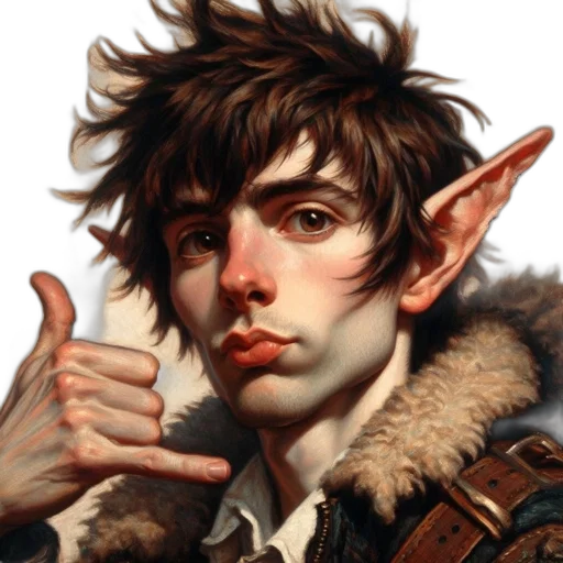 face, dragon, staff, fantasy art transparent PNG cut-out