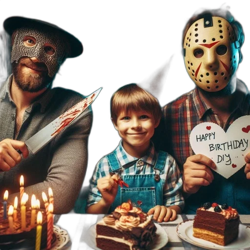 mask, festive, scene, jason transparent PNG cut-out