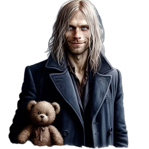 jacket, photorealistic, concept art, unkempt transparent PNG cut-out