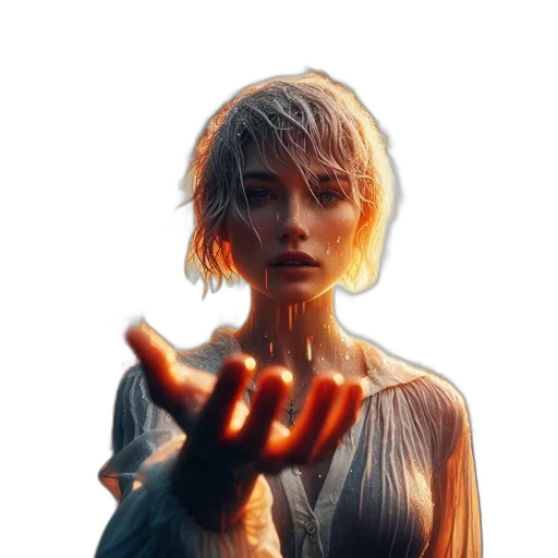 face, dress, weapon, robot transparent PNG cut-out
