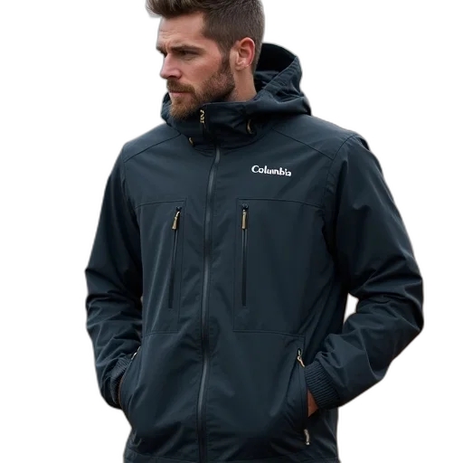 jacket, columbia, mens, highest transparent PNG cut-out