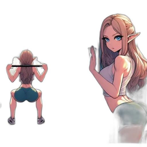 weapon, dress, anime, concept art transparent PNG cut-out