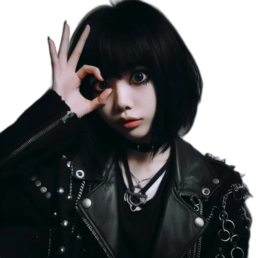 jacket, jewelry, staff, face transparent PNG cut-out