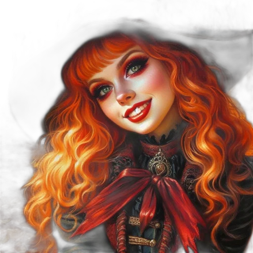 face, fantasy art, photorealistic, oil painting transparent PNG cut-out
