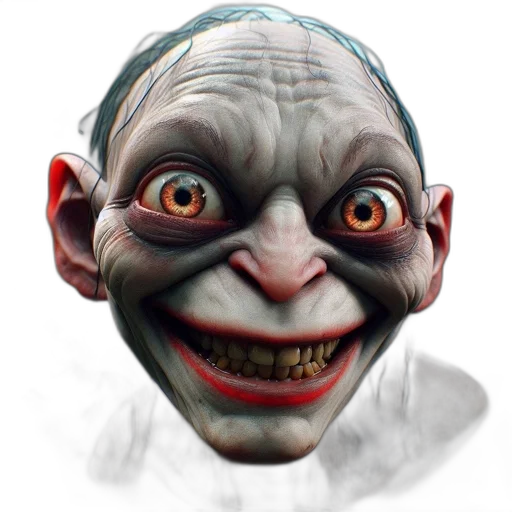 face, mask, creature, staff transparent PNG cut-out