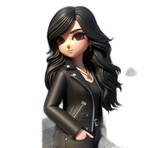 jacket, concept art, 3d render, cartoon transparent PNG cut-out