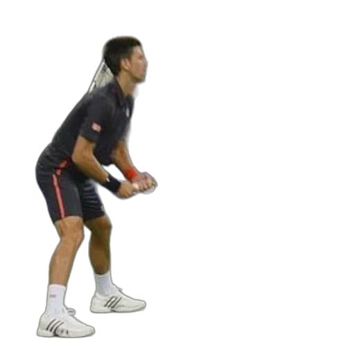 3d render, tennis, player, dark transparent PNG cut-out