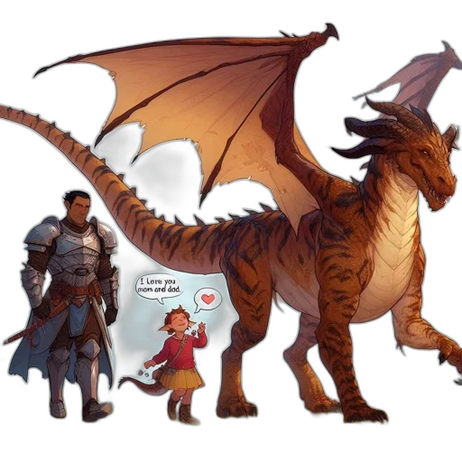 dragon, concept art, fantasy art, pixel art transparent PNG cut-out