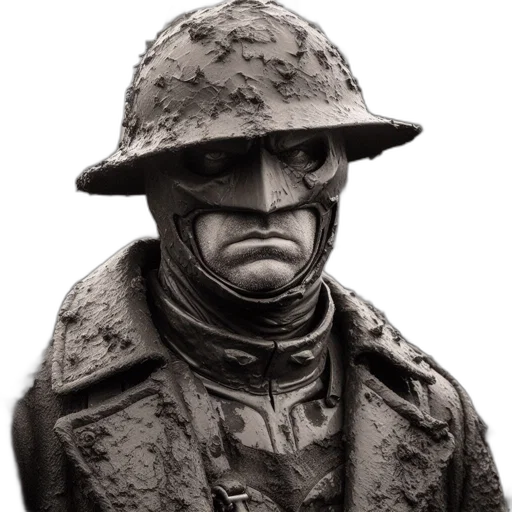 face, mask, hat, staff transparent PNG cut-out