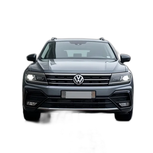 car, photorealistic, grey, volkswagen transparent PNG cut-out