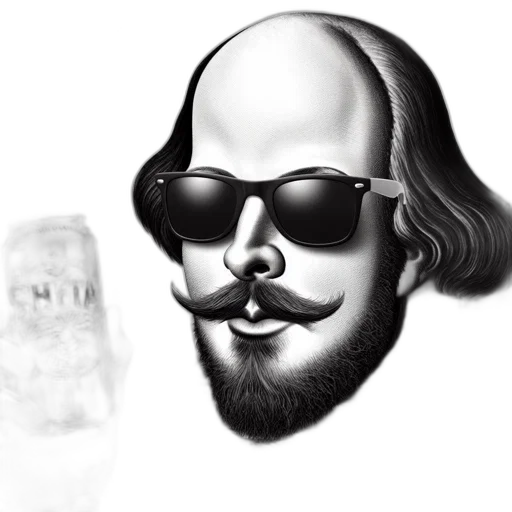 face, mask, hair, bottle transparent PNG cut-out