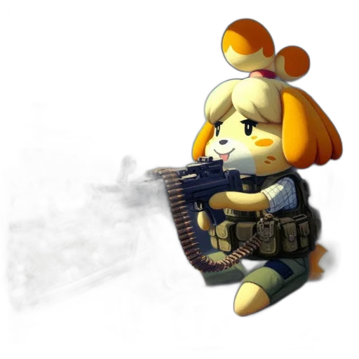 weapon, robot, staff, animal transparent PNG cut-out