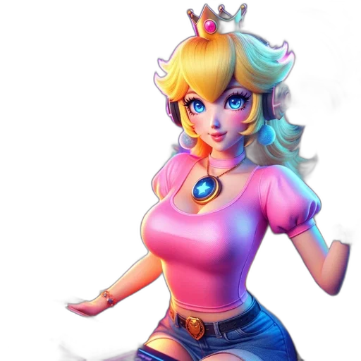 crown, dress, concept art, 3d render transparent PNG cut-out