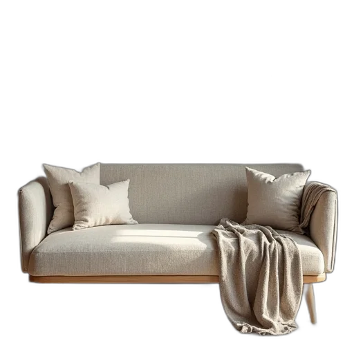 furniture, 3d render, photorealistic, earth tones transparent PNG cut-out