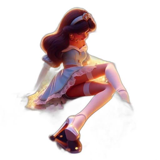 dress, shoes, crown, concept art transparent PNG cut-out
