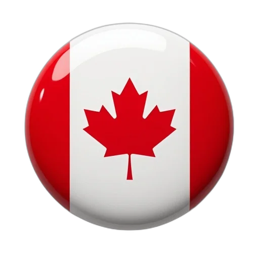 badge, featuring, flag, canada transparent PNG cut-out