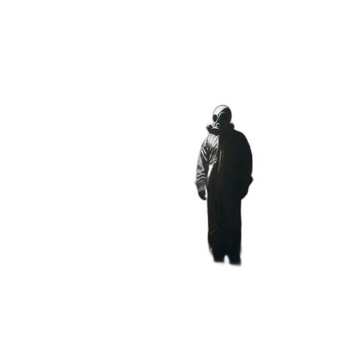 jacket, robot, mask, creature transparent PNG cut-out