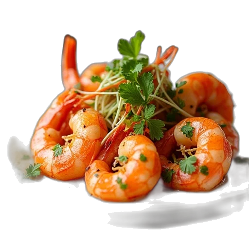 food, photorealistic, 3d render, seafood transparent PNG cut-out