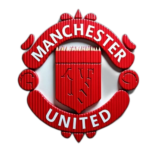 stylized, illustration, manchester, united transparent PNG cut-out