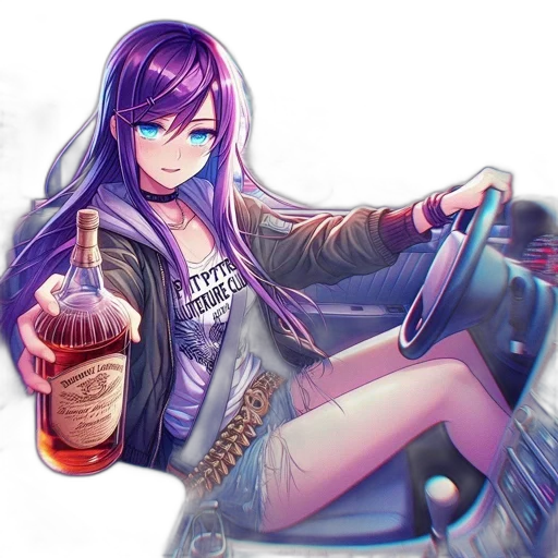 jacket, car, weapon, bottle transparent PNG cut-out