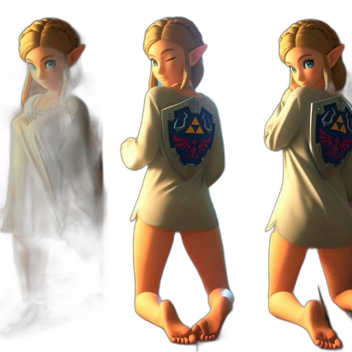 dress, 3d render, concept art, fantasy art transparent PNG cut-out