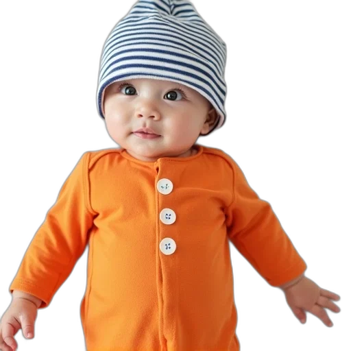 jacket, hat, photorealistic, baby transparent PNG cut-out