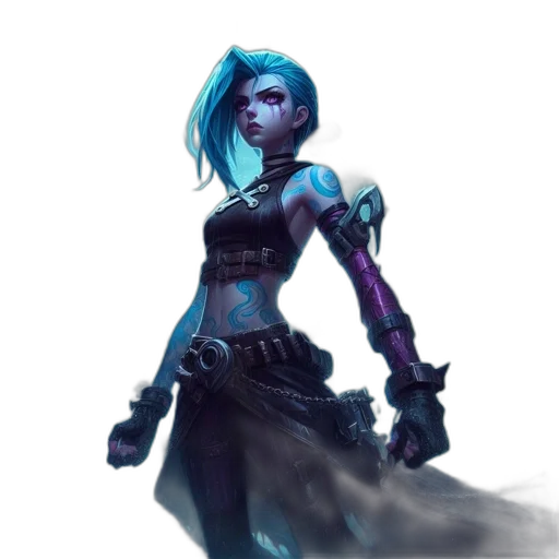 staff, concept art, fantasy art, cyberpunk transparent PNG cut-out