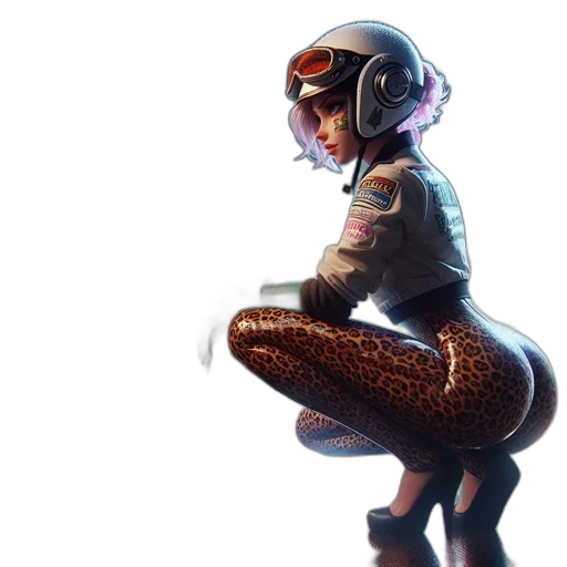 robot, dress, jacket, weapon transparent PNG cut-out