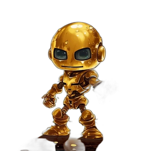 robot, concept art, 3d render, pixel art transparent PNG cut-out