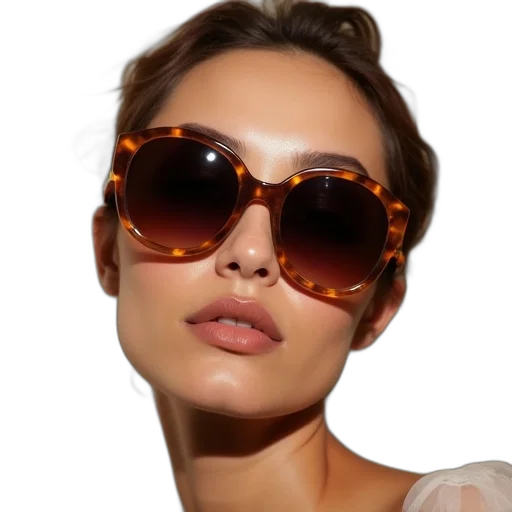 face, photorealistic, 3d render, golden transparent PNG cut-out
