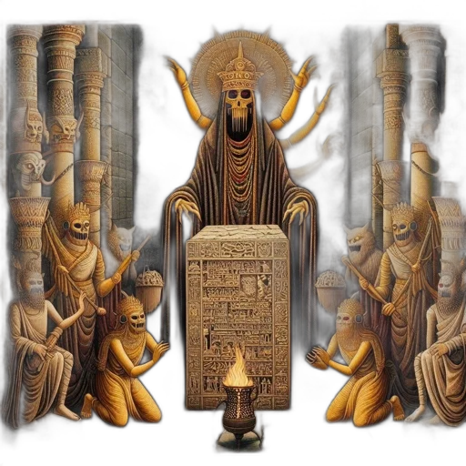 concept art, fantasy art, fire, golden transparent PNG cut-out