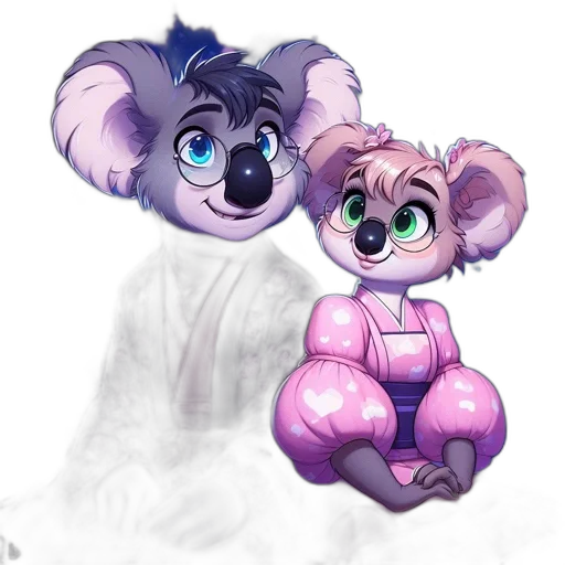 concept art, watercolor, vaporwave, pixel art transparent PNG cut-out