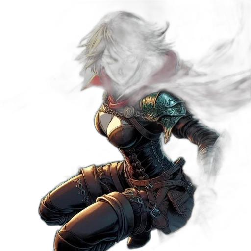 weapon, hair, concept art, comic book art transparent PNG cut-out