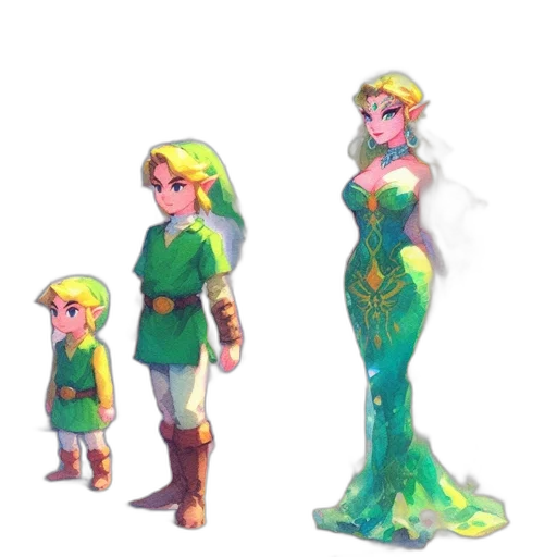dress, crown, pixel art, concept art transparent PNG cut-out