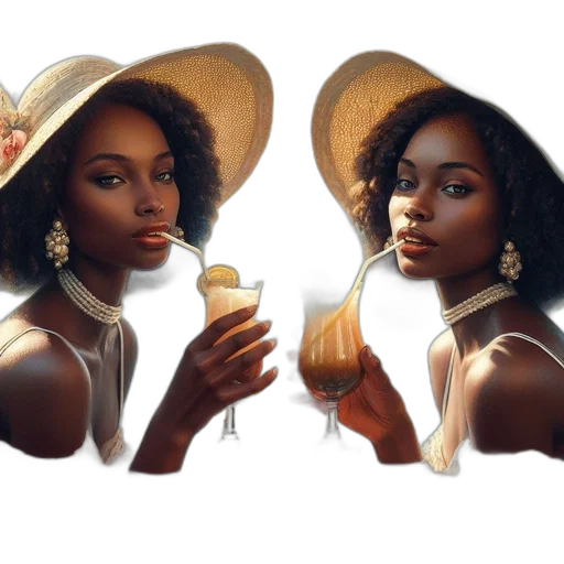 hat, photorealistic, concept art, watercolor transparent PNG cut-out