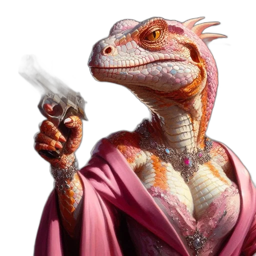 dragon, staff, animal, creature transparent PNG cut-out