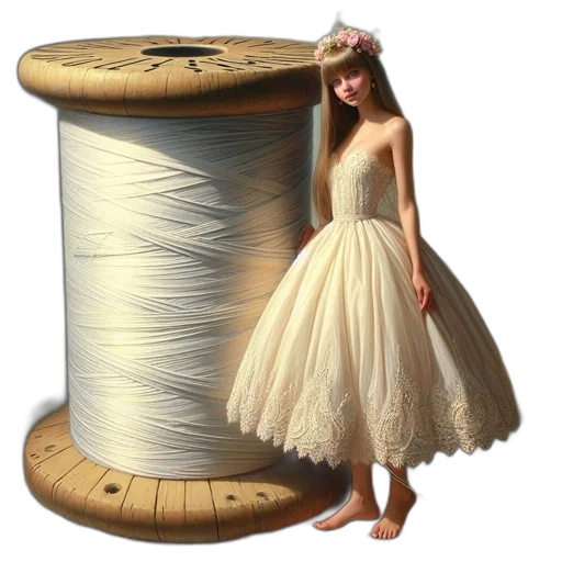 dress, hat, furniture, hair transparent PNG cut-out