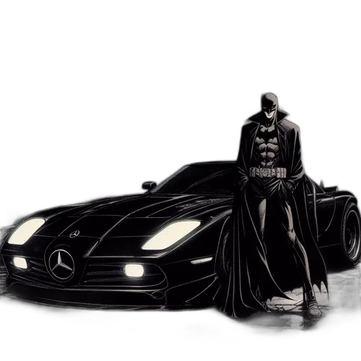 car, comic book art, concept art, fantasy art transparent PNG cut-out