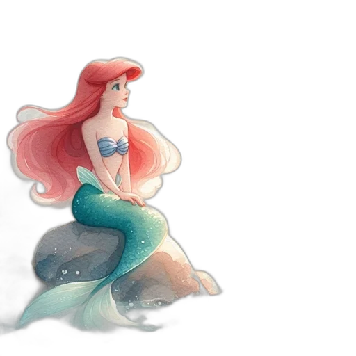 watercolor, concept art, fantasy art, 3d render transparent PNG cut-out