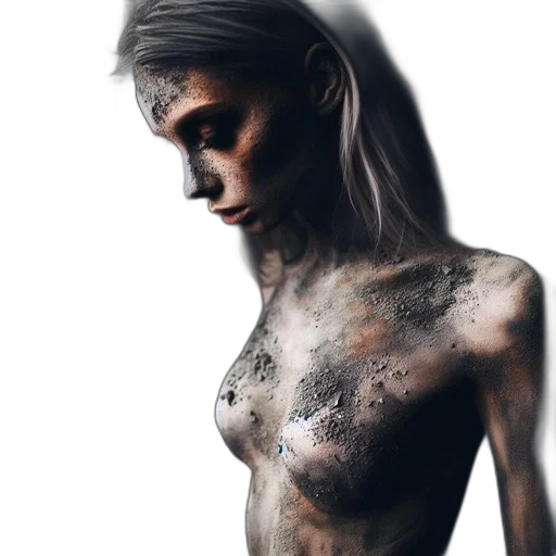 jewelry, dress, face, robot transparent PNG cut-out