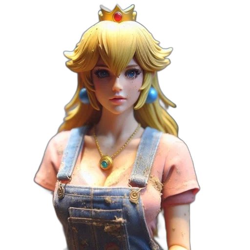 crown, dress, concept art, 3d render transparent PNG cut-out