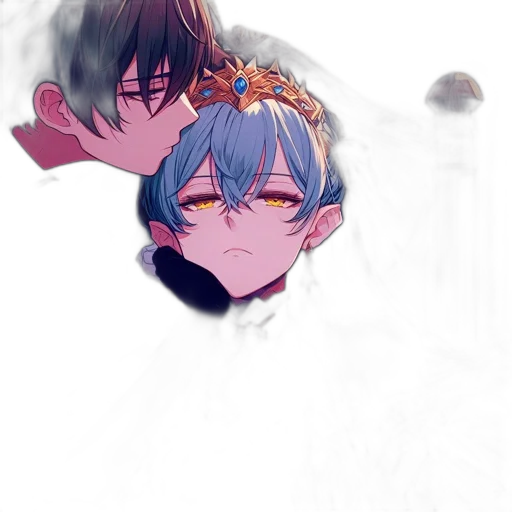 crown, flower, mask, anime transparent PNG cut-out