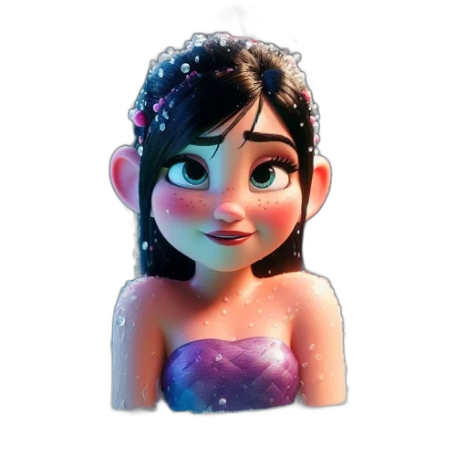 dress, crown, face, jewelry transparent PNG cut-out