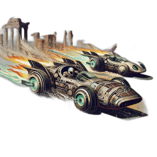 car, weapon, concept art, fantasy art transparent PNG cut-out