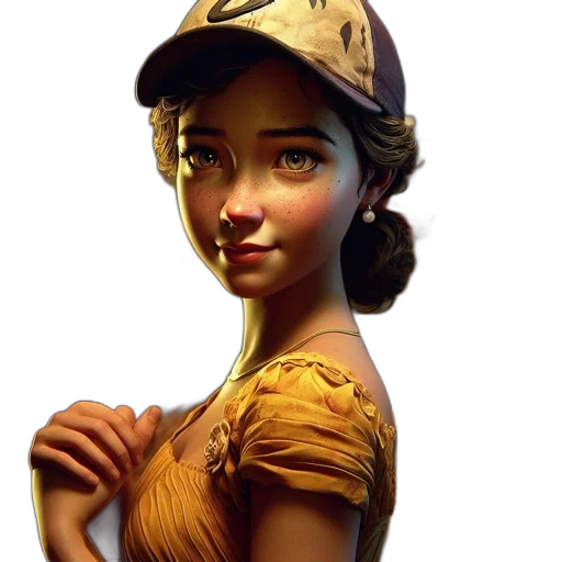 hat, staff, dress, face transparent PNG cut-out