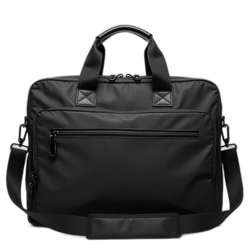 3d render, nylon, briefcase, bag transparent PNG cut-out