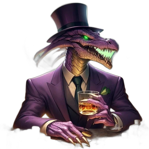 dragon, hat, creature, concept art transparent PNG cut-out