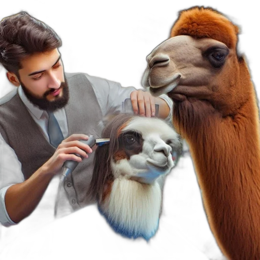 animal, photorealistic, concept art, humorous transparent PNG cut-out
